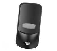 RASTKY Distributeur de Savon Liquide Mural 1L Confort et sécurité de L'utilisateur - Distributeur de Savon pour Les Mains Manuel Commercial pour Bureau Salle de Bain ABS Noir