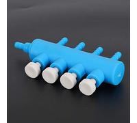 RASTKY Distributeur de Tuyaux d'air pour Aquarium, 2 Pièces, Adaptateur de Pompe à Oxygène Durable pour Aquarium, 3 Voies, Plastique Bleu Blanc, Longue Durée de Service de 8,3 Cm (Un Virgule Quatre)