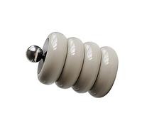 RASTKY Distributeur Nordique de Supports Qtip, Conteneur de Stockage d'écouvillons de Bureau, Rangement de Maquillage en Forme de Beignet avec Couvercle, Support Qtip en Acrylique Transparent avec