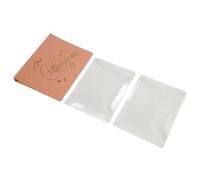 RASTKY Dossier de Musique à Motif de Guitare Dorée, Format A4, 20 Pochettes, 40 Pochettes, Classeur de Partitions en Cuir PU pour Chorale de Flûte de Violon, adapté à la Pratique du Groupe