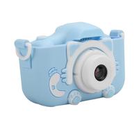RASTKY Double Caméra 12MP Mini Cartoon Kitty Jouet D'Appareil Photo Numérique, Appareil Photo Numérique pour Enfants avec des Cadres Mignons, écran 2,0 Pouces, Rose/Bleu, Mémoire 32G, pour la