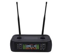 RASTKY Double Système de Microphone sans Fil Karaoké Microphone et Système sans Fil Double Portable karaoké Scène de Célébration de Mariage Professionnel UHF Portable