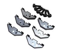 RASTKY Écrou de Retenue Rigide avec Clamp/Holder, Kit D'installation sécurisé pour JK 2 Portes 4 Portes pour une Conduite Plus Silencieuse, 6 X Clips D'écrou, 6 X Vis