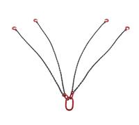 RASTKY Élingue de Levage à Chaîne Durable à 4 Voies avec 4 Pieds, Idéale pour une Utilisation en Construction et en Usine, élingue à Chaîne en Acier de 1,5 M (3T)