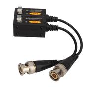 RASTKY Émetteur Balun Vidéo Haute compatibilité Transmission Stable Signal Analogique HD 1 Canal pour CVI TVI AHD 1080P, Installation Facile sans Alimentation pour la Surveillance Extérieure 2 X