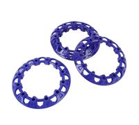 RASTKY Enjoliveur de Roue de VTT de 8 Pouces, Décor Résistant aux Rayures, Universel pour Go Kart, 4 Pièces, Protection de Garniture D'enjoliveur en Plastique pour Les Amateurs de Tout-Terrain (Blue)