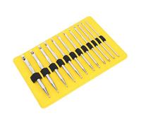 RASTKY Ensemble d'aiguilles à Tricoter Circulaires Interchangeables - Kit de 12 Pièces Allant de 10 Mm à 10 Mm, Parfait avec étui de Rangement élégant et Design Asyismantlinge