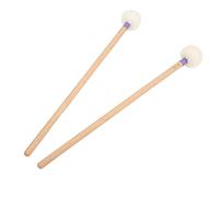 RASTKY Ensemble de 2 Maillets en Feutre avec Manche en Bois d'érable - Kit d'accessoires pour Baguettes Antidérapantes, Grosse Caisse, Timbales et Caisse Claire, Performances Améliorées (PURPLE)