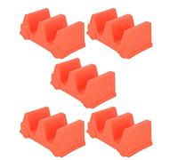 RASTKY Ensemble de 5 Supports à Tacos en Forme de Vague, Lavable au Lave-vaisselle, ondes, Matériau ABS, Petit Kit de Plaque de Support à Tacos pour Voiture avec Design ondulé pour les Fêtes en