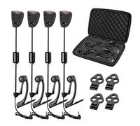 RASTKY Ensemble de Balançoires de Pêche LED Colorées, Indicateur de Morsure pour Alarme de Morsure, Idéal pour la Pêche de Nuit ou dans un Environnement à Faible Lumière en Métal (Ensemble échangiste)