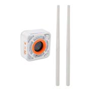 RASTKY Ensemble de Batterie à Air électronique Portable, Kit de Pratique Silencieuse, Lanière de Haut-parleur pour les Amateurs de Musique ABS