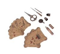 RASTKY Ensemble de Ciseaux de Broderie Vintage en Acier Inoxydable, Kit D'artisanat de Couture Facile à Utiliser pour la Couture de Style Européen Antique (Bronze)