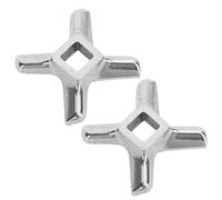 RASTKY Ensemble de Couteaux de Hachoir à Viande en Acier Inoxydable de qualité Supérieure pour une Rapide et Cohérente, pour Broyer la Viande et les Fruits de Mer, 2 Pièces