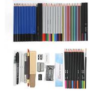 RASTKY Ensemble de Crayons de Croquis, Outils de Dessin Professionnels pour Croquis, Peinture et Graffiti, Fournitures D'art Créatif pour la Plupart des Gens, Ensemble de 82 Crayons de Couleur dans