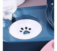 RASTKY Ensemble de Double Gamelle Automatique pour Chiens et Chats - Protection du Cou avec Design Facile à Nettoyer, Recharge d'eau Automatique et Cloison Innovante pour l'hygiène et Le Confort.