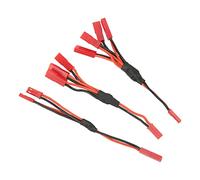 RASTKY Ensemble de Harnais d'adaptateur Parallèle JST Y RougeVoitures RC - Vos Connexions électriques avec Ce Répartiteur de Prise JST Y CableTraxxas