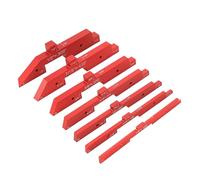 RASTKY Ensemble de Jauges de Hauteur Réglables, 7 Blocs de Configuration avec Gravure pour des Mesures Précises du Travail du Bois, Outils de Menuisier Polyvalents pour Professionnels en Aluminium