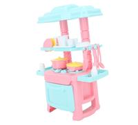 RASTKY Ensemble de Jouets de Cuisine, 48 Pièces, Design Réaliste, Bords Lisses, Jouet éducatif pour Un Jeu Imaginatif, Ensemble de Cuisine de Rêve