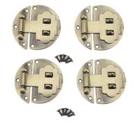 RASTKY Ensemble de Loquets à Loquet Vintage en Alliage de Zinc pour Coffret en Bois, Boîte à Bijoux, Artisanat, de Verrouillage Circulaire Décoratif pour L'artisanat de Boîtes Vintage (5,2 cm de