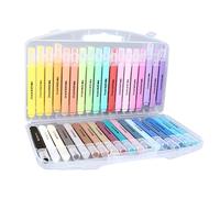 RASTKY Ensemble de Marqueurs de Peinture Acrylique, Pointes Souples à Contrôle Facile, Stylos Acryliques sans Décoloration pour le Dessin et L'artisanat, 36 Couleurs Vives pour les Artistes et les