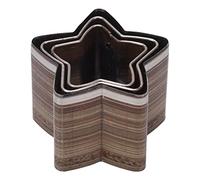 RASTKY Ensemble de Matrices de Poinçonnage en Cuir, étoile Incisive à 5 Branches, en Acier allié Pratique pour la Fabrication de Ceintures de Forme Soignée pour les Pâtisseries de Cuisine