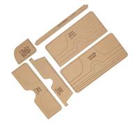 RASTKY Ensemble de Modèles en Acrylique Transparent, pour Projets Artisanaux de Portefeuille en Cuir Fait à la Main, 6 Pièces