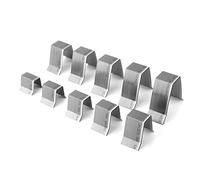 RASTKY Ensemble de Moules Plats Découpés avec extrémité de Ceinture en Cuir de qualité Supérieure avec Lame Tranchante pour un Bord Propre, 10 Lames pour la Fabrication de Bracelets de Montre ou de