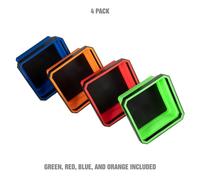 RASTKY Ensemble de Plateaux de Pièces Magnétiques Flexibles avec Bols à Code Couleur pour une Accélération Efficace du Projet, Plateau à Outils Magnétique à Fixation Sûre pour Diverses Surfaces