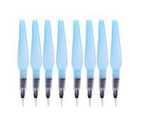 RASTKY Ensemble de Stylos Pinceaux Aquarelle, Stylo de Peinture à L'eau Rechargeable Durable pour la Peinture, Calligraphie pour Artistes, 8 Pièces