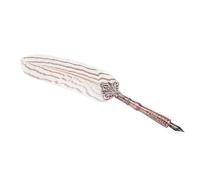 RASTKY Ensemble de Stylos Plume de Luxe Rétro Classique pour une Belle Calligraphie, 3 Pointes de Stylo Dip, Facile à Utiliser pour les Amateurs de Papeterie (WHITE)