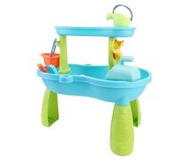 RASTKY Ensemble de Table de Sable pour Enfants, Ensemble de Jeu D'activités de Sable d'eau Intérieur et Extérieur Spacieux pour L'interaction Parent-Enfant, Matière Plastique Sûre pour Les Familles,