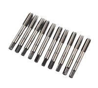 RASTKY Ensemble D'outils de Filetage de Taraud à Main Métrique en Acier au Carbone Solide, Haute Précision de Taraudage pour Assembler des Meubles, 10 Pièces pour un Rangement Facile (M8 (attaque de