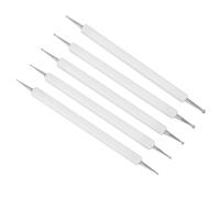 RASTKY Ensemble D'outils D'indentation en Argile, Lisse et Confortable, Pointage de Sculpture pour Projet Artistique, Outil en Argile pour Travaux Manuels, Acrylique Noir, 5 Pièces pour Artistes