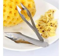 RASTKY Ensemble éplucheur D'ananas en Acier Inoxydable, 2 Pièces, Conception à Clamp/Holder Pratique pour un Délicieux Plaisir D'ananas (SILVER)