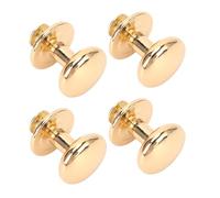 RASTKY Ensembles de Rivets Ronds Rivet Rond de 18 Mm de Diamètre Rivets à Vis avec Vis de 8 Mm Poignée de Tiroir Ciseaux Outil de Fixation Chicago en Cuir (GOLD)
