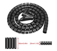 RASTKY Enveloppe de Câble de Tube en Spirale Flexible - Home Protector de Fil 3,0m X 16 Mm et - Solution de Fermeture éclair Facile à Gérer et à Cacher Les Cordons, à Garder des Fils Idéaux (1,5 m *