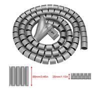 RASTKY Enveloppe de Câble de Tube en Spirale Flexible - Home Protector de Fil 3,0m X 16 Mm et - Solution de Fermeture éclair Facile à Gérer et à Cacher Les Cordons, à Garder des Fils Idéaux (1,5 m *