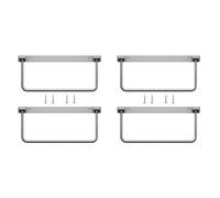 RASTKY Étagère à Chaussures Compacte et Pliable pour Caravane, étagère à Chaussures en Alliage D'aluminium à Haute Charge, Facile à Nettoyer, pour Camping-car, Balcon, Porche, Paquet de 4 (4)