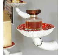 RASTKY Étagères Murales Fantaisistes en Forme de Champignon, Support Artisanal Polyvalent pour la Décoration de la Maison, Ensemble de 3 (Chiffre)