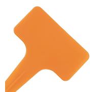 RASTKY Étiquettes de Jardin en Forme de T, étiquette de Plante Résistante à L'usure pour le Jardinage de Fleurs, Paquet de 20 Pièces pour une Belle Identification du Nom de Fleur (ORANGE)