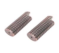 RASTKY Étui à Briquet en Métal, Support de Couverture, Style Rétro, Cadeau pour Fête d'anniversaire, Voyage, 2 Pièces en Alliage de Zinc 3.1" (Bronze Violet)