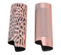 RASTKY Étui à Briquet Vintage 2 Pièces, Manchon de Protection élégant pour Voyage ou Réunion Sociale en Alliage de Zinc (Bronze Violet)