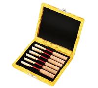 RASTKY Étui Compact en Tissu de Soie en Bois, Boîte de Rangement pour Porte-Anches, 6 Anches de Hautbois, Accessoire de Protection pour Musiciens, Bleu/Marron/Vert/Rouge/Jaune (Yellow)