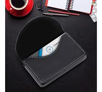 RASTKY Étui de Cartes de Noms Professionnels en Cuir Professionnel Portefeuille Case de Réservoir de Carte de Crédit (Black)