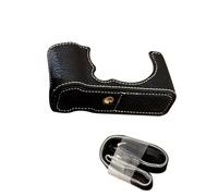 RASTKY Étui de Protection Antichoc en Cuir PU pour Appareil Photo, Demi-étui Anti-Rayures avec Bandoulière pour X-M5 4,7 X 2,4 1,6 Pouces, Idéal pour Les Photographes en Voyage (Black)