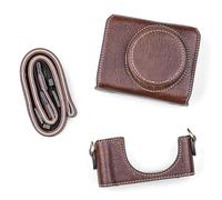 RASTKY Étui en Cuir PU de qualité Supérieure pour Appareil Photo ZV1 avec Sangle Réglable, Idéal pour Un Usage Quotidien et Les Aventures en Plein Air, Noir (Brown)