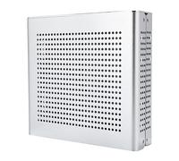 RASTKY Étui G60S ITX avec Alimentation -ATX, PC de Bureau Châssis HTPC Complet en Aluminium Complet, Placement Polyvalent et Ports USB 2.0, Argent (USB3.0)