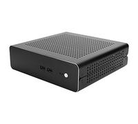 RASTKY Étui G60S ITX avec Alimentation -ATX, PC de Bureau Châssis HTPC Complet en Aluminium Complet, Placement Polyvalent et Ports USB 2.0, Argent (USB3.0)