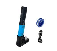 RASTKY Fer à Souder électrique Intelligent, éclairage LED, compatibilité Multi-sources pour L'entretien, Orange (BLUE)