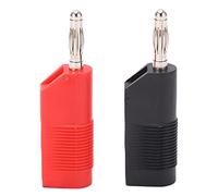 RASTKY Fiche Banane U33 de 4 Mm sans Soudure, Mini Connecteurs Banane à Grand Courant pour Tests électriques, Idéal pour Les Connexions de Câbles Coaxiaux, Conception Empilable, Performances Fiables